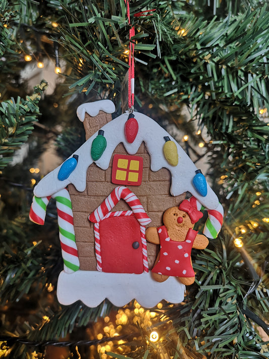 Kurt S. Adler kersthanger - Gingerbread huisje met lampjes