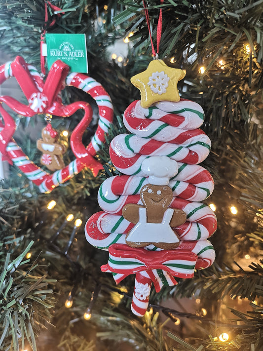 Kurt S. Adler kersthanger - Gingerbread peppermint kerstboom