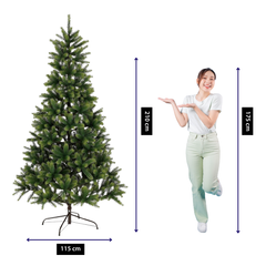 Nagoya X-Mas Tree Green Tips 1448 - H210Xd115Cm