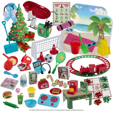 Elf on the Shelf 24 dagen ideeën kit - 70 losse onderdelen