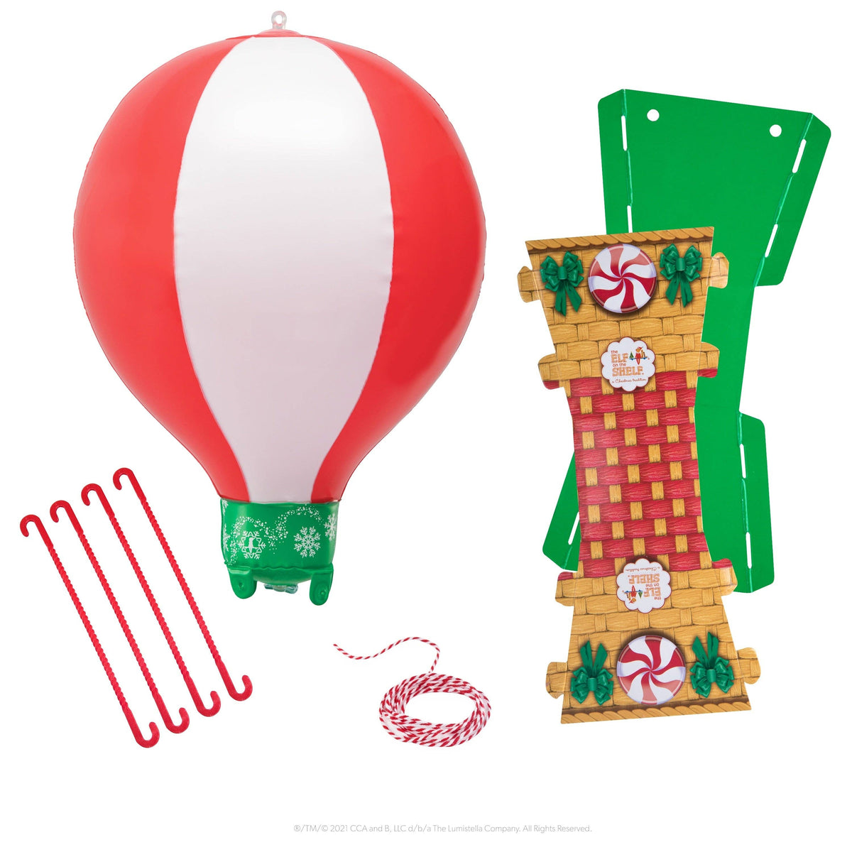 elf on the shelf in een luchtballon, accesoire voor elf on the shelf
