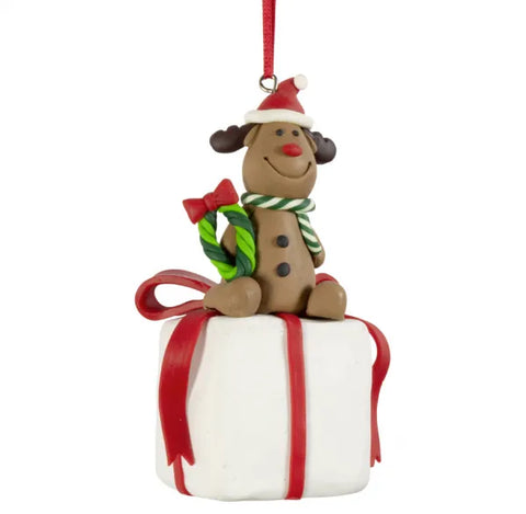 Kersthanger Christmas Paradise - Cadeau rendier
