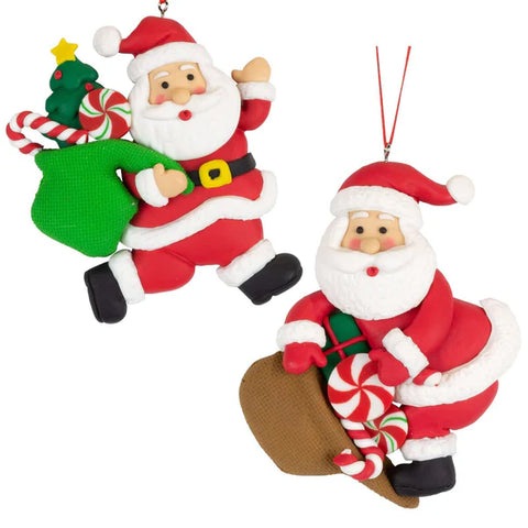 Kerstman cadeauzak - bruin