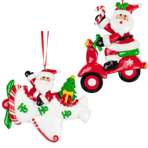 Kerstman - vliegtuig
