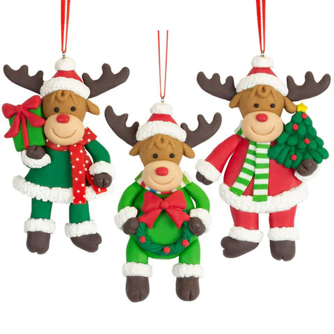 Rendier kerstmuts - kerstkrans
