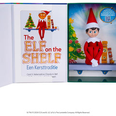 Elf on the shelf boek en pop jongen Nederlands - scout elf - poseable elf - nieuwe elf on the shelf