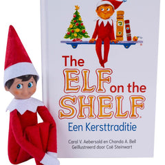 Elf on the shelf boek en pop jongen Nederlands - scout elf - poseable elf - nieuwe elf on the shelf