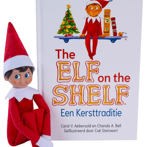 Elf on the shelf boek en pop jongen Nederlands - scout elf - poseable elf - nieuwe elf on the shelf