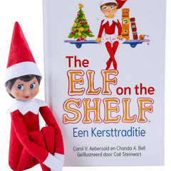 Elf on the shelf boek en pop meisje Nederlands - scout elf - poseable elf - nieuwe elf on the shelf