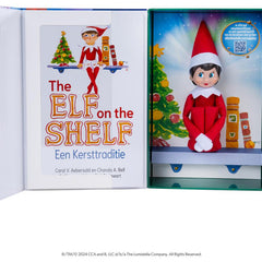 Elf on the shelf boek en pop meisje Nederlands - scout elf - poseable elf - nieuwe elf on the shelf