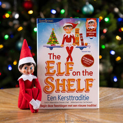 Elf on the shelf boek en pop meisje Nederlands - scout elf - poseable elf - nieuwe elf on the shelf