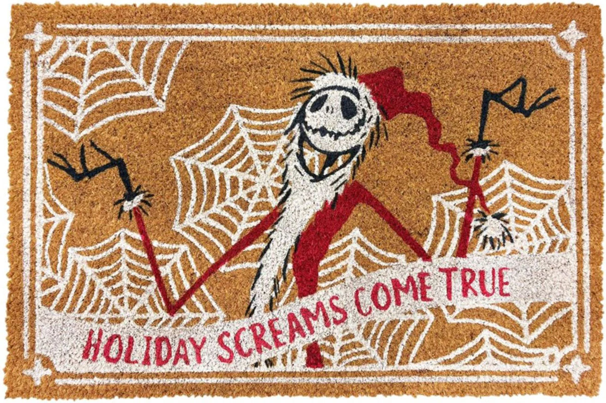 Disney kerst kokosmat / deurmat – Nightmare before Christmas holiday scream