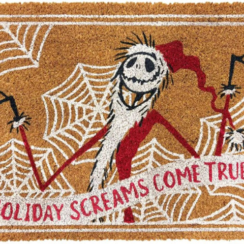 Disney kerst kokosmat / deurmat – Nightmare before Christmas holiday scream