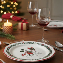Disney kerst servies set met Mickey mouse en Minnie mouse