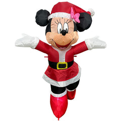 Opblaasfiguur Minnie Santa suit