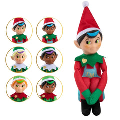 Elf Mates chef met groene ogen en blauw haar Elf on the Shelf