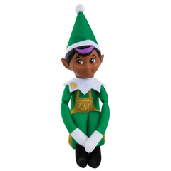Elf Mates speelgoedmaker bruine ogen met paars haar Elf on the Shelf