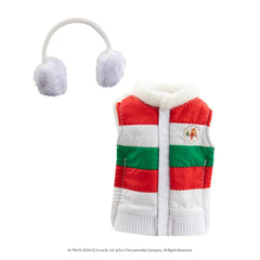Elf on the shelf - Bodywarmer met oorwarmers