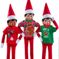 Elf on the shelf festive fun T-shirt set met koffertje