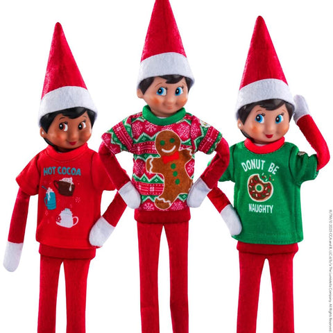 Elf on the shelf festive fun T-shirt set met koffertje