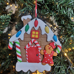 Kurt S. Adler kersthanger - Gingerbread huisje met lampjes