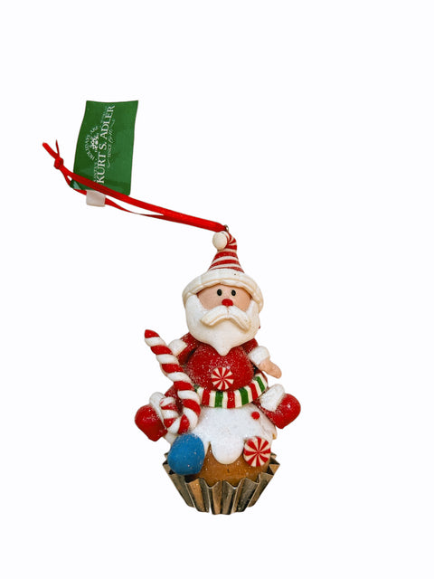 Kurt S. Adler kersthanger - Cupcake Kerstman