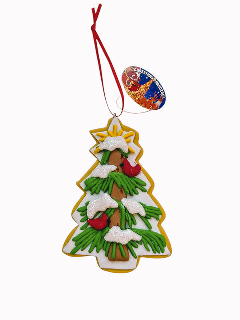 Kersthanger Christmas Paradise - Kerstboom groen vogeltjes