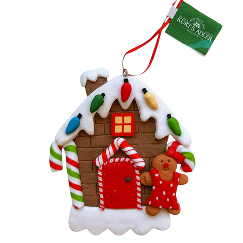 Kurt S. Adler kersthanger - Gingerbread huisje met lampjes