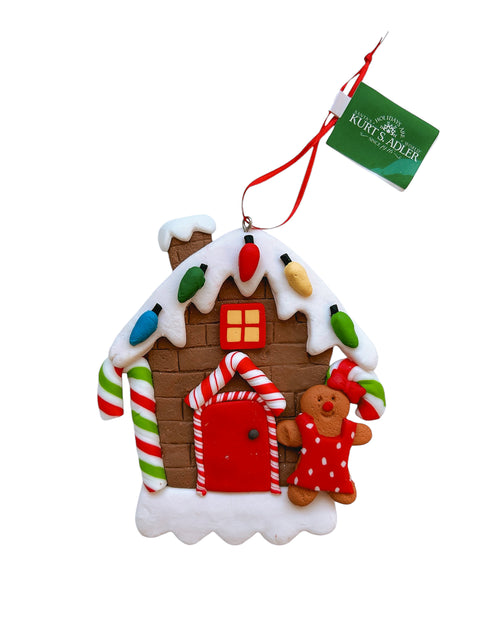 Kurt S. Adler kersthanger - Gingerbread huisje met lampjes