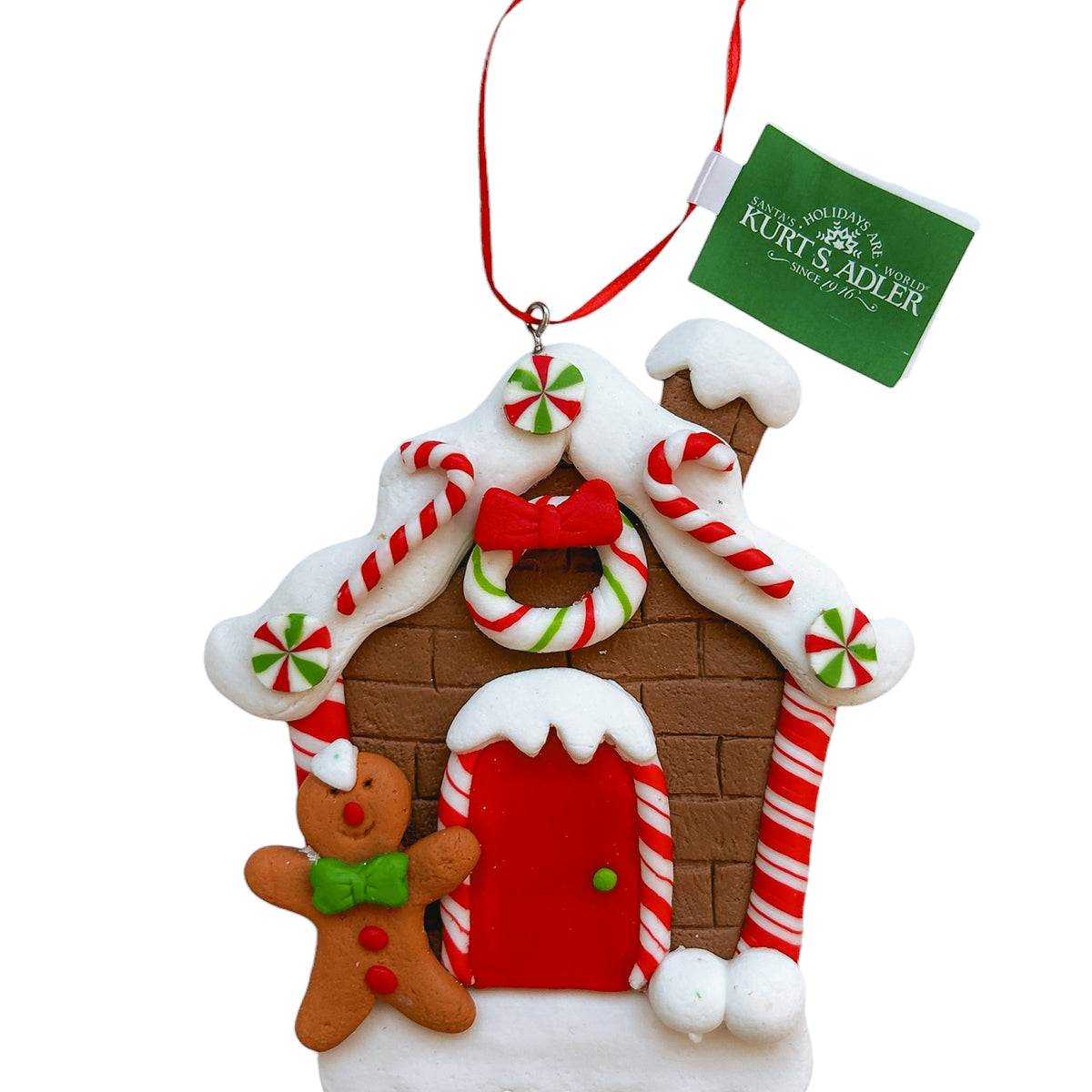 Kurt S. Adler kersthanger - Gingerbread huisje met snoepjes