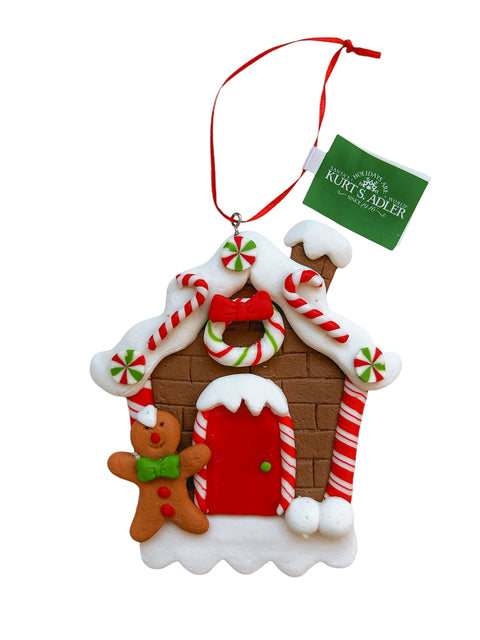 Kurt S. Adler kersthanger - Gingerbread huisje met snoepjes