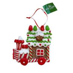 Kurt S. Adler kersthanger - Gingerbread trein groene streep