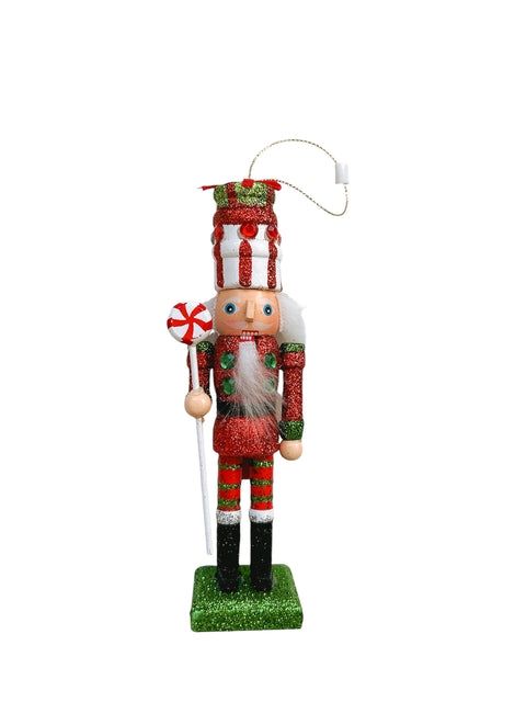 Kurt S. Adler kersthanger - Notenkraker Hollywood cadeau groen/rood