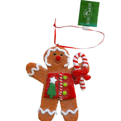 Kurt S. Adler kersthanger - Gingerbread poppetje met rood jasje