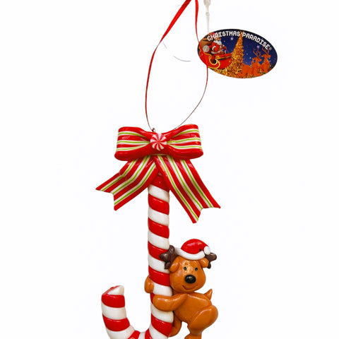 Kersthanger Christmas Paradise - Zuurstok rendier