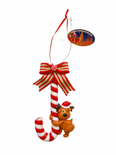 Kersthanger Christmas Paradise - Zuurstok rendier