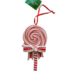 Kurt S. Adler kersthanger - Peppermint lolly roze/rood
