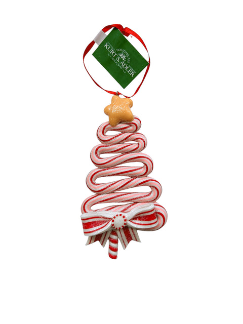 Kurt S. Adler kersthanger - Peppermint kerstboom roze/rood