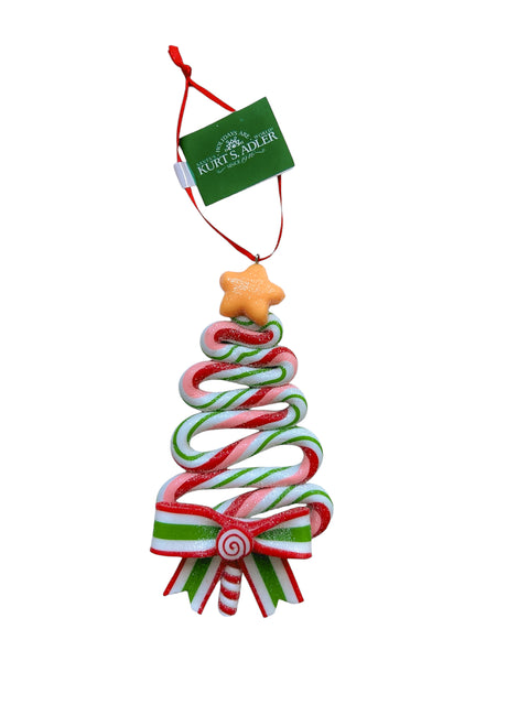 Kurt S. Adler kersthanger - Peppermint kerstboom rood/groen