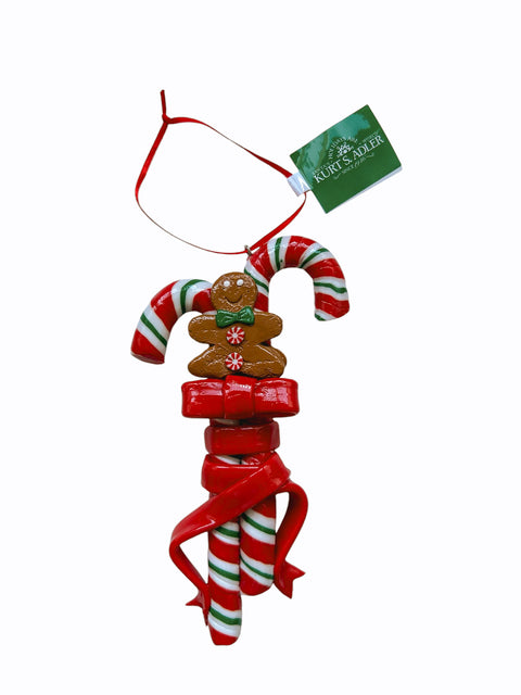 Kurt S. Adler kersthanger - Gingerbread peppermint zuurstokken