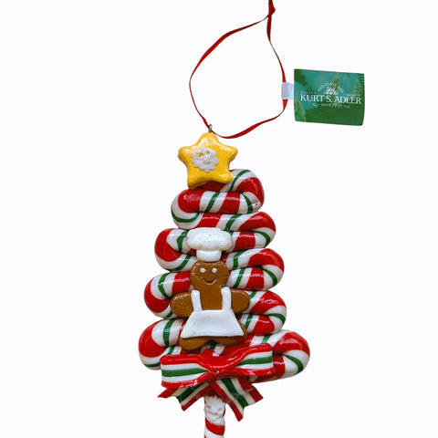 Kurt S. Adler kersthanger - Gingerbread peppermint kerstboom