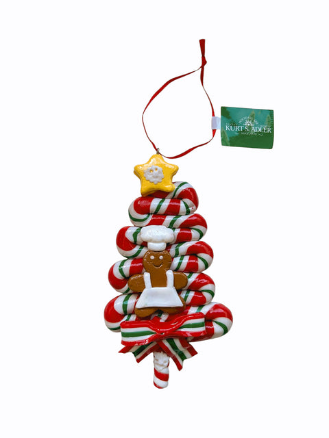Kurt S. Adler kersthanger - Gingerbread peppermint kerstboom