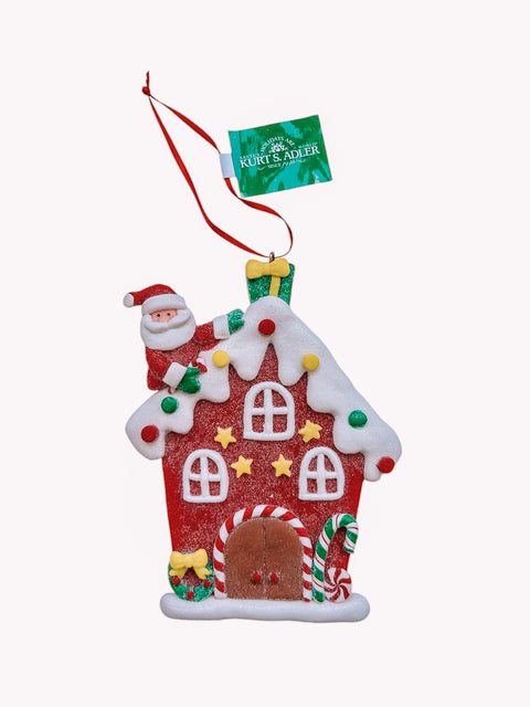 Kersthanger Kurt S. Adler - Huisje Kerstman