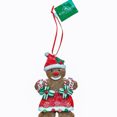 Kurt S. Adler kersthanger - Gingerbread meisje met strik