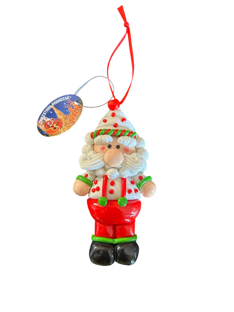 Kerstman - rode tuinbroek