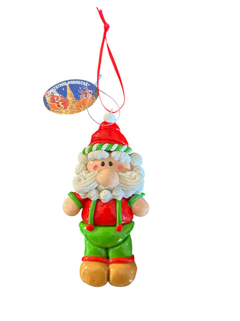 Kerstman - groene tuinbroek
