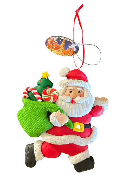 Kerstman cadeauzak - groen