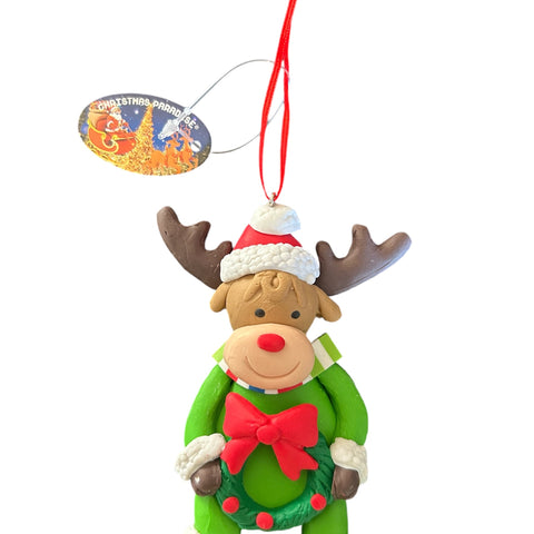 Rendier kerstmuts - kerstkrans