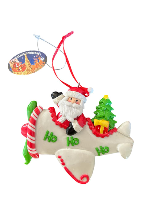 Kerstman - vliegtuig
