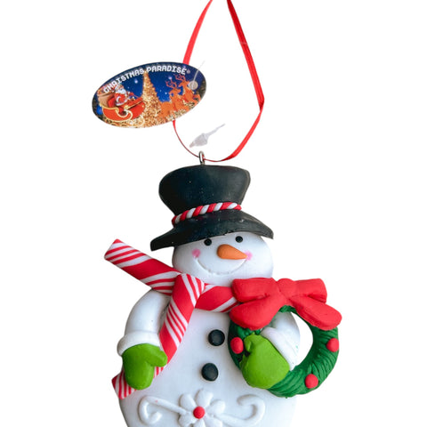 Sneeuwpop 2D - kerstkrans